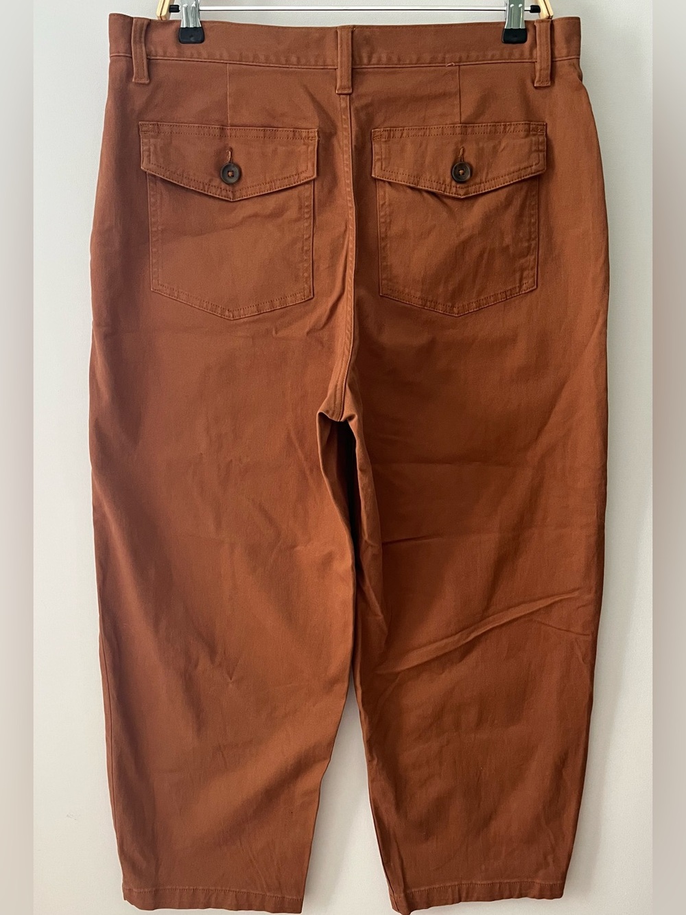 Lands End High Rise Barrel Leg Utility Ankle Pants - Picture 2 of 5